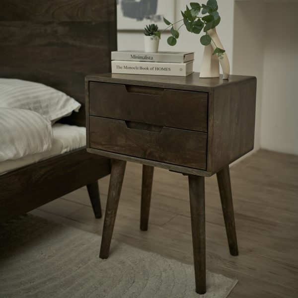 Тумбочка прикроватная из массива, ФРИГГ ГРЕЙ — изображение 3