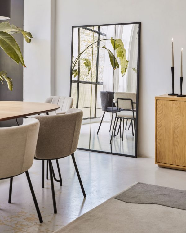 Ulrica Зеркало из черного металла 100 x 160 см — изображение 4