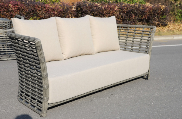 "Валенсия" лаунж-зона из искусственного ротанга, цвет серый — изображение 4