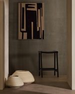 Ваза из папье-маше Sylan белого цвета, 40 см — изображение 3