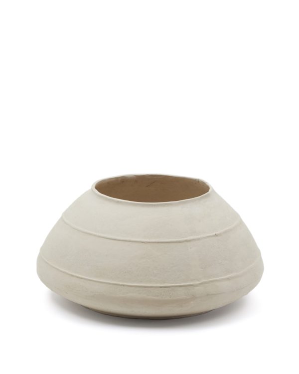 vaza-iz-pape-mashe-sylan-belogo-cveta-60-sm-3 Ваза из папье-маше Sylan белого цвета 60 см — изображение 4