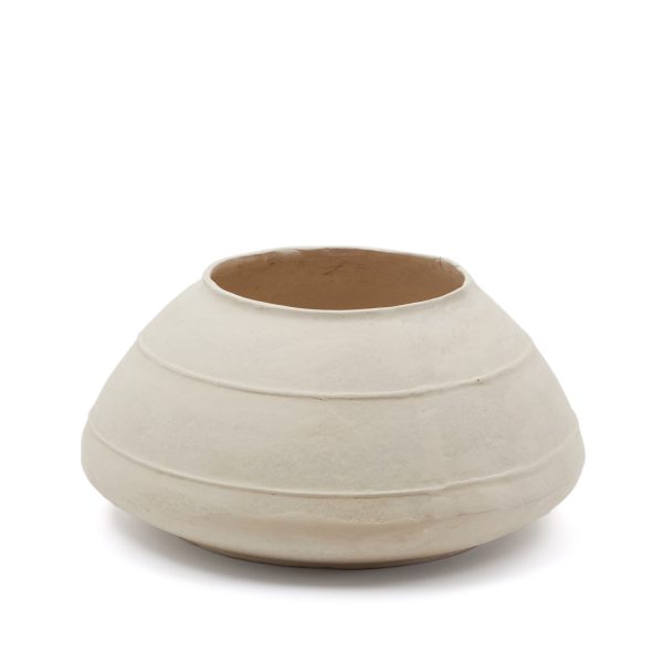 Ваза из папье-маше Sylan белого цвета 60 см Ваза из папье-маше Sylan белого цвета 60 см