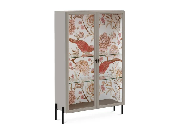 Витрина 2-х дверная Banksy серый, розовый — изображение 3