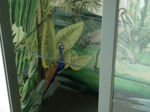 Витрина 2-х дверная Banksy серый, зеленый — изображение 5