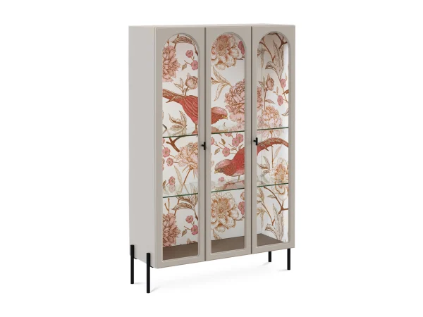 Витрина 3-х дверная Banksy серый, розовый — изображение 3