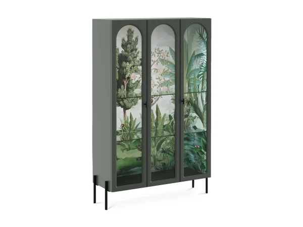 Витрина 3-х дверная Banksy серый, зеленый — изображение 3