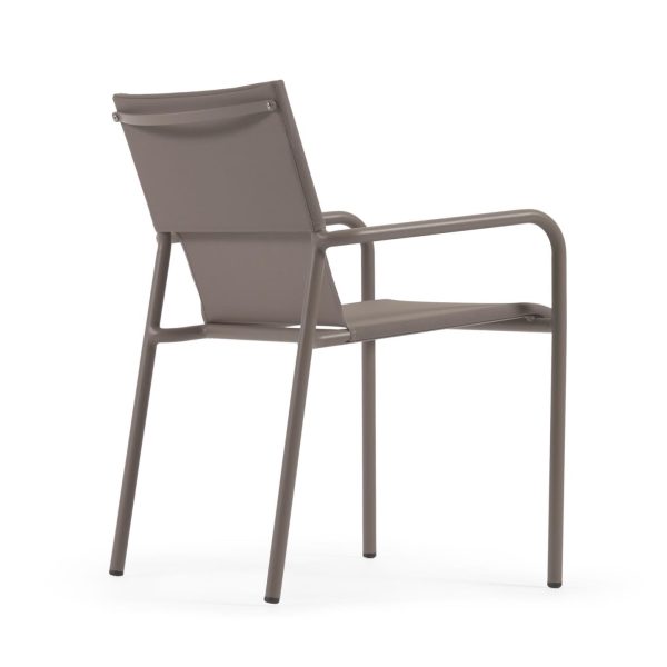Zaltana Алюминиевый стул для улицы коричневый матовый цвет — изображение 2