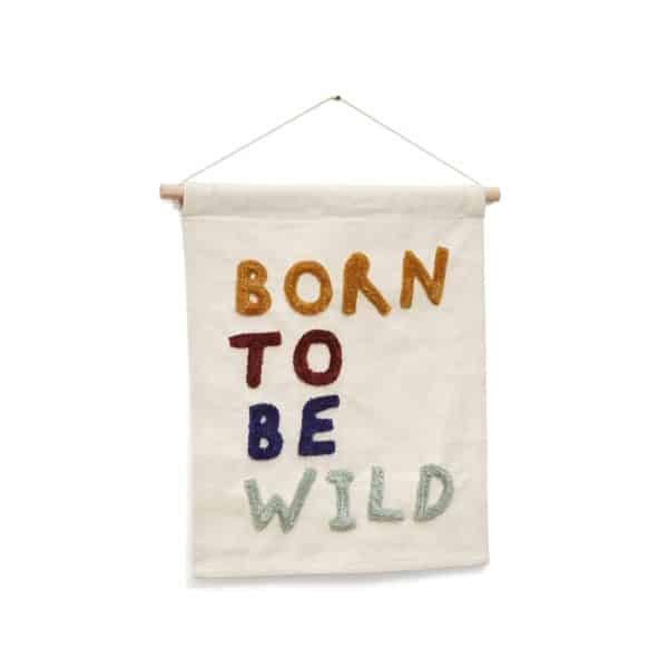 Zelda Гобелен из белого хлопка с разноцветными вышитыми буквами 40 x 50 см — изображение 4