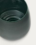 Зеленая керамическая ваза Sibla, 16 см — изображение 4