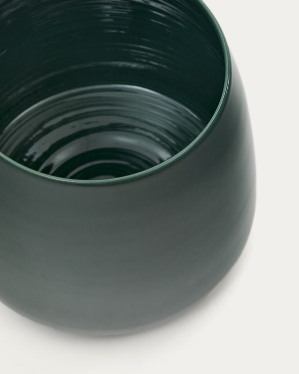 zelenaja-keramicheskaja-vaza-sibla-16-sm-3 Зеленая керамическая ваза Sibla, 16 см — изображение 4