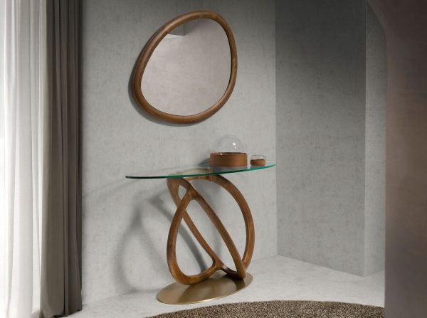 Зеркало 3245/21073E в деревянной раме орехового цвета — изображение 2