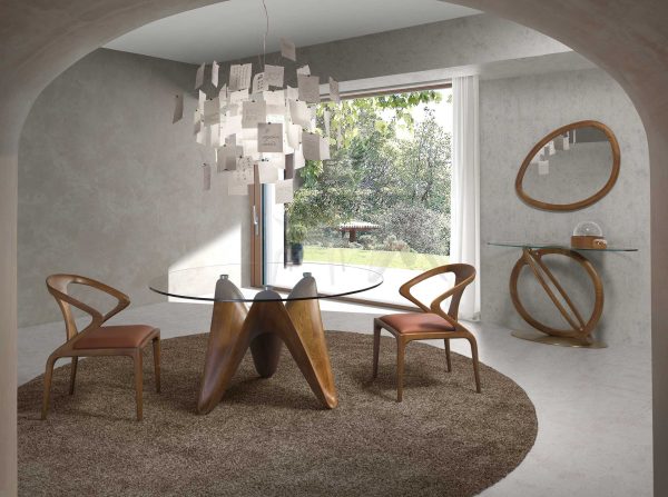 Зеркало 3245/21073E в деревянной раме орехового цвета — изображение 3