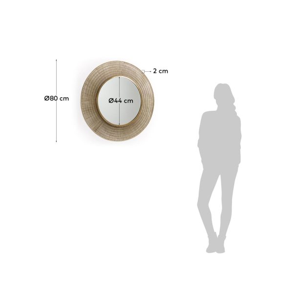 Зеркало Plax в латунной раме — изображение 4