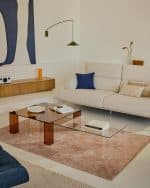 Журнальный столик Adularia из стекла коричневого цвета 85 x 85 — изображение 2