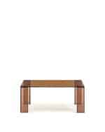 Журнальный столик Adularia из стекла коричневого цвета 85 x 85