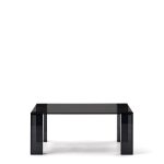 Журнальный столик Adularia из стекла темно-серого цвета 85 x 85