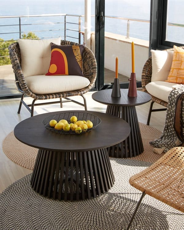 Журнальный столик Irune Ø80 черный — изображение 3