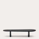 Журнальный столик Pirita из массива дуба в черной отделке