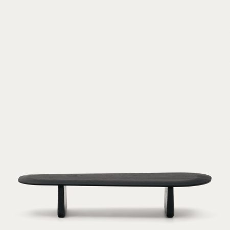 Журнальный столик Pirita из массива дуба в черной отделке