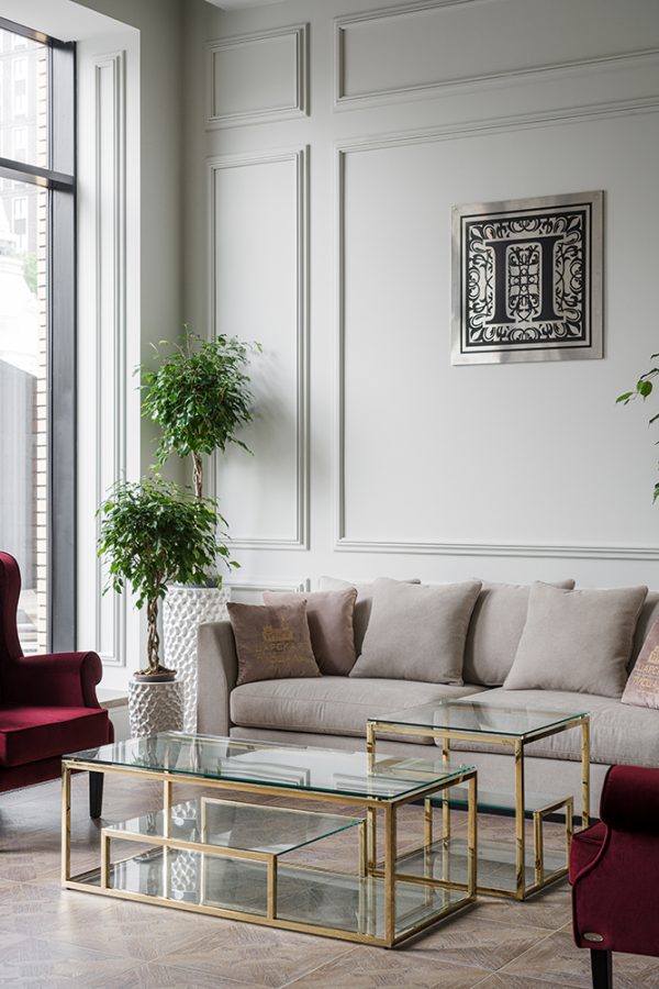 ZS-C785-34 Кашпо 36*36*86см цвет жемчужно-белый — изображение 3