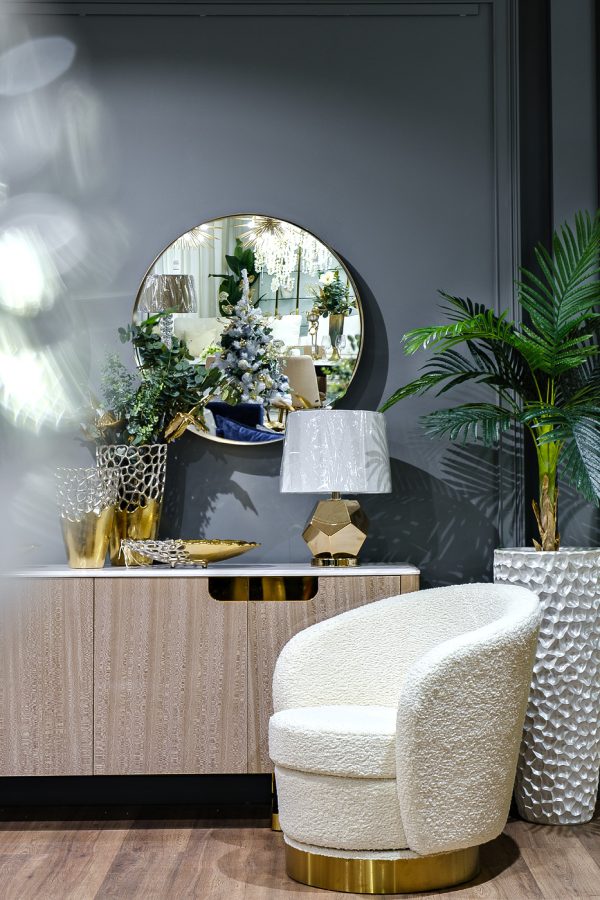 ZS-C785-34 Кашпо 36*36*86см цвет жемчужно-белый — изображение 4