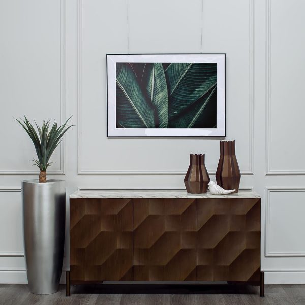 ZS-C899-36 Кашпо 37*37*91см цвет серебро — изображение 2