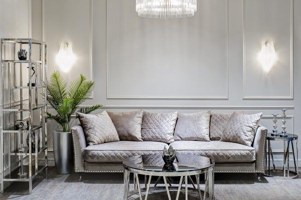 ZS-C899-36 Кашпо 37*37*91см цвет серебро — изображение 4