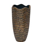 ZS1881-24 Кашпо синее с золотом d30*60см