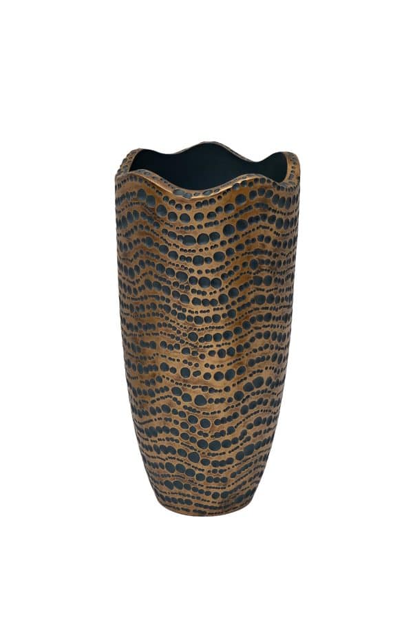 ZS1881-24 Кашпо синее с золотом d30*60см