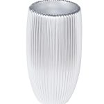 ZS2062-19SL Кашпо серебристое с полосками d26*49см