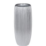 ZS2062-27SL Кашпо серебристое с полосками d30*69см