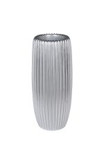 ZS2062-27SL Кашпо серебристое с полосками d30*69см