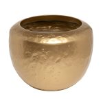 ZS2063-26GL Кашпо с фактурной поверхностью  золото d35*26см