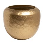 ZS2063-33GL Кашпо с фактурной поверхностью  золото d40*33см