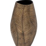 ZS2104-15 Кашпо коричневое с золотом d22*40см