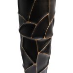 ZSC872-27BL-GL Кашпо d30*69см черное с золотом