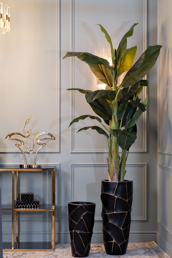 zsc872-27bl-gl-kashpo-d3069sm-chernoe-s-zolotom-2 ZSC872-27BL-GL Кашпо d30*69см черное с золотом — изображение 3