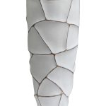 ZSC872-27WH-GL Кашпо d30*69см белое с золотом