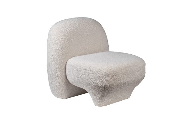 ZW-23126 Кресло Albano букле белое 78*79*76см — изображение 2