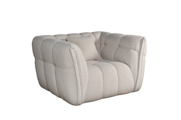 ZW-26801 Кресло Prato букле белый 120*106*74см — изображение 2