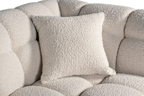 ZW-26802 Диван Prato двухместный букле белый 204*106*74см — изображение 4