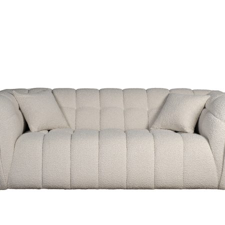 ZW-26802 Диван Prato двухместный букле белый 204*106*74см