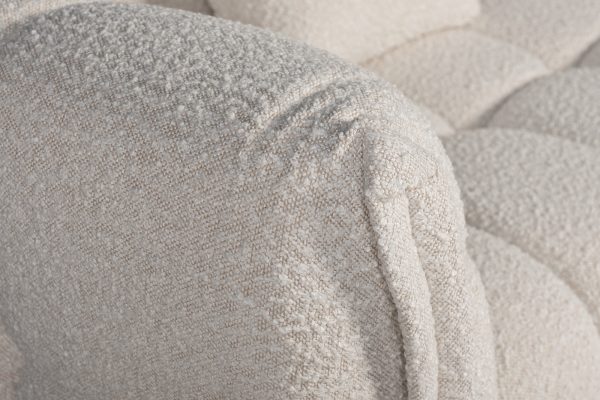 ZW-26803 Диван Prato трехместный букле белый 249*106*74см — изображение 4