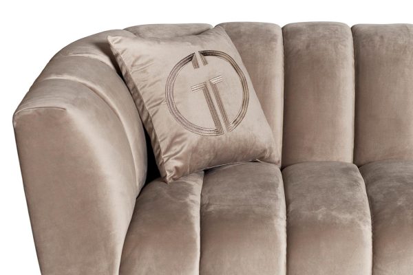 ZW-81102 Диван двухместный велюр серый 182*95*74см — изображение 2