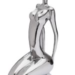 10K9316 Статуэтка "Йога-1" цвет серебро 20*13*39см