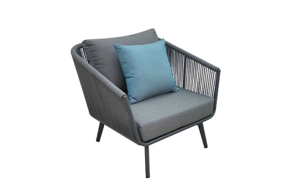 129KN-02611 Кресло "ARIAL" уличное серое 80*79*75см — изображение 2