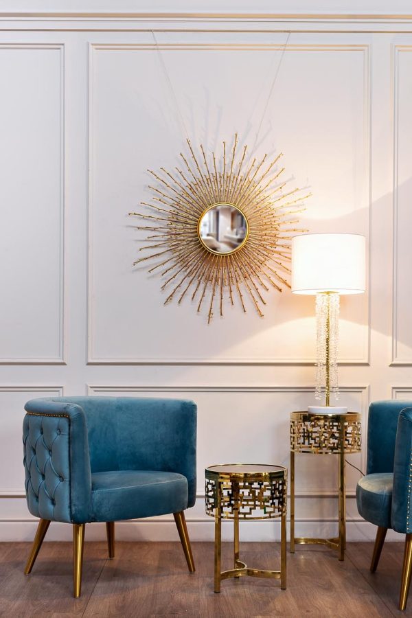 13RXFS5080M-GOLD Стол журнальный стекло коричн./золото d35*50см — изображение 4