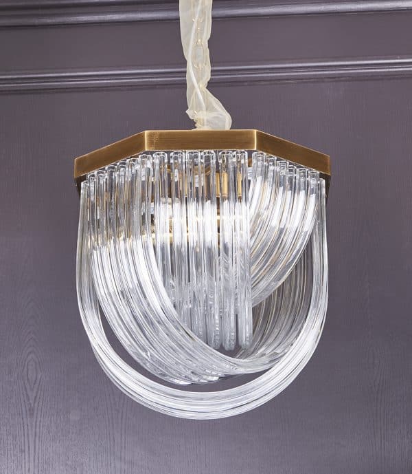 Люстра Murano L4 brass/clear — изображение 2