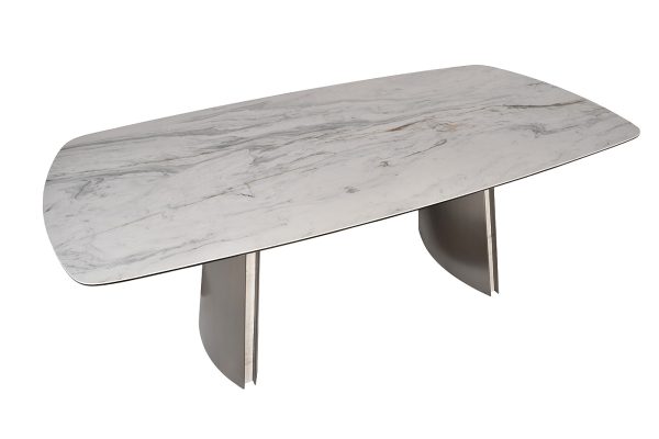 160KD-60061 Стол обеденный, керамика Johannesburg белая 240*100*75см — изображение 3