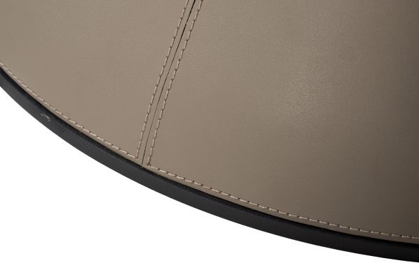 160KD-60090 Стол обеденный, мрамор Volakas, экокожа бежевая d160*75см — изображение 4